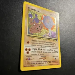 Hitmontop 3/75 Neo Discovery Unlimited Pokemon Card Holo Rare Lightly Played - Image 2