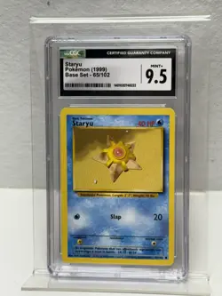 1999 Pokemon Base Set Staryu 65/102 CGC 9.5 Mint+ - Image 1