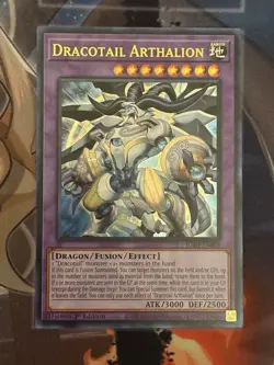 Yugioh! Dracotail Arthalion Ultra Rare Near Mint 1st Edition JUSH-EN006 - Image 1