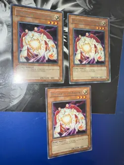 YUGIOH x3 BANISHER OF THE RADIANCE EOJ-EN022 1ST RARE X3 - Image 1