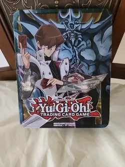 YUGIOH 2016 TCG MEGA-TIN (KAIBA & OBELISK) ONLY TIN EMPTY NO CARDS - Image 1