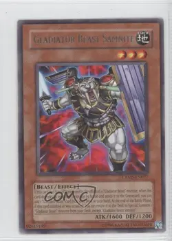 Gladiator Beast Samnite Unlimited YuGiOh Crimson Crisis #CRMS-EN027 2008 0b5 - Image 1