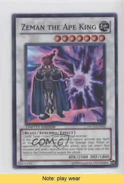 Zeman the Ape King YuGiOh Duelist Pack Collection Tin Limited Edition Promo 0l2 - Image 1