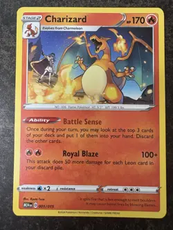 McDonald's Charizard 2025 Happy Meal Pokemon Promo Card 001/015 NM Condition - Image 1