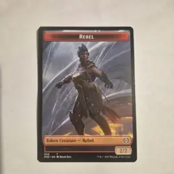 MTG Rebel Token Creature Phyrexia All Will Be One Card 005 - Image 1
