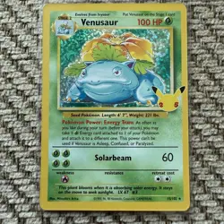 Venusaur 15/102 Celebrations 25th Anniversary NM Holo Foil Rare Pokemon Card - Image 1