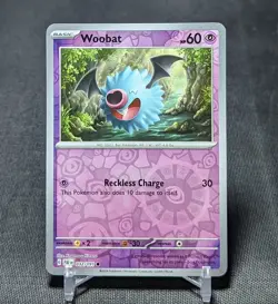 Woobat Common Reverse Holo Psychic 2024 PALDEAN FATES Pokemon TCG Card 032/091 - Image 1