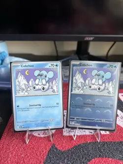 2025 Pokemon TCG Black Bolt CUBCHOO Basic And poke Ball 2 Card Lot! - Image 1