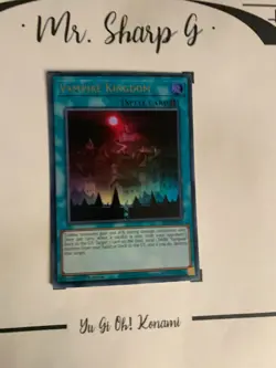 VAMPIRE KINGDOM - 1st EDITION GFP2-EN157 ENGLISH Yu-Gi-Oh! CARD ULTRA RARE HOLO - Image 2