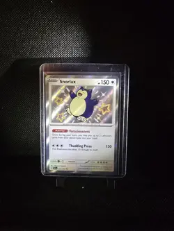 Pokemon Snorlax TCG Baby Shiny Holo Card 202/091 Paldean Fates NM/LP Condition - Image 1