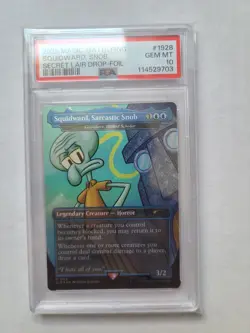 MTG Squidward Sarcastic Snob FOIL PSA 10 GEM MINT SpongeBob Magic Card SLD #1928 - Image 2