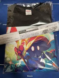 Lost Black Mage Vivi T-Shirt XL & Magic Con Logo Playmat Set MTG Japan - Image 2