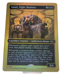 Gonti, Night Minister Mtg Rare Aetherdrift First Place Foil Magic The Gathering - Image 1