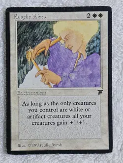 MTG Angelic Voices - Legends (LEG) Magic the Gathering Card Rare MP - Image 1