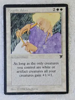 MTG Angelic Voices - Legends (LEG) Magic the Gathering Card Rare MP - Image 2