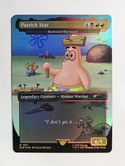 MTG Patrick Star 1921 Borderless Foil Spongebob Secret Lair Magic Card NM - Image 1