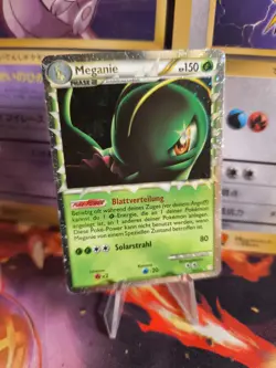 Pokemon Karte Meganium Meganie Prime Hgss Heartgold Soulsilver Card Holo LP - Image 1