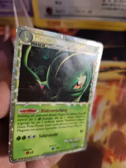 Pokemon Karte Meganium Meganie Prime Hgss Heartgold Soulsilver Card Holo LP - Image 2