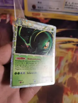 Pokemon Karte Meganium Meganie Prime Hgss Heartgold Soulsilver Card Holo LP - Image 5
