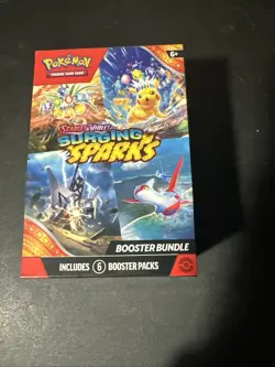 Pokemon Surging Sparks Booster Bundle 6 Packs, Sealed Unopened - Image 1