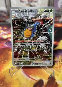 Karrablast 094/086 Illustration Rare Holo Black Bolt POKEMON TCG S&V BLK EN NM - Image 1