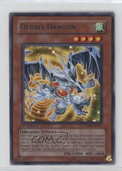 R - Debris Dragon Asian-English 1st Ed. YuGiOh Crimson Crisis #CRMS-AE002 16mc - Image 1