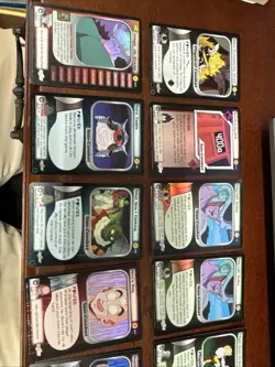 DBZ CCG TRUNKS SAGA HOLO FOIL Rare Dragon Ball Z Score TCG 22 Card LOT 2001 - Image 1