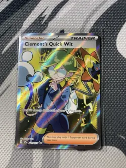 Pokemon Card | Clemont's Quick Wit 229/191 | 2024 SV08: Surging Sparks - Image 1