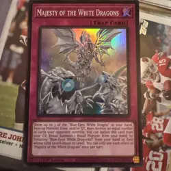 YuGiOh Majesty of the White Dragons SDWD-EN027 Super Rare 1st Edition - Image 1
