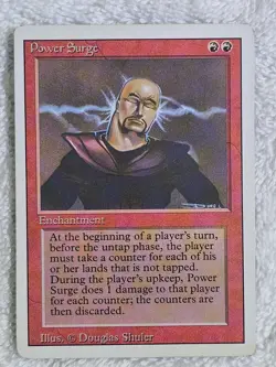 MTG Power Surge - Revised Edition (3ED) Magic the Gathering Card Rare LP - Image 1