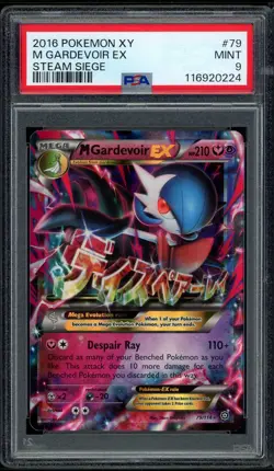 2016 PSA 9 Pokemon XY Steam Siege M Gardevoir EX Ultra Rare 79/114 Card Mint - Image 1