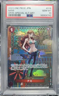 One Piece Card Nami SP PSA10 Special Parallel Rare TCG Collector Item - Image 1
