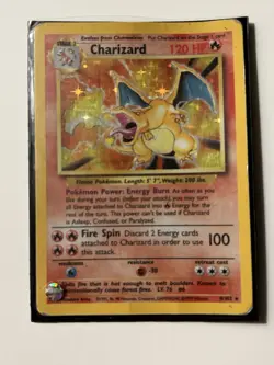 Pokemon TCG Charizard Holo Rare Card 4/102 Very Good Condition, Base Set - Image 1