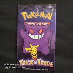 Pokemon Trick or Trade Card Pack 3 Additional Game Cards - Image 1