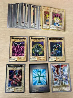 Yu-Gi-Oh Card Game BANDAI Dark set trading Dark Magician Black Skull Dragon HOLO - Image 1
