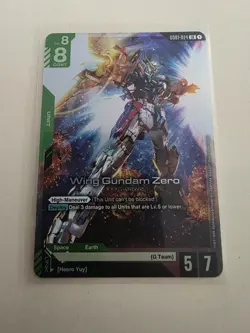 Wing Gundam Zero Foil LR - GD01-024 NM - Gundam Trading Card Game Holo - Image 1