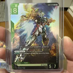 Wing Gundam Zero Foil LR - GD01-024 NM - Gundam Trading Card Game Holo - Image 1