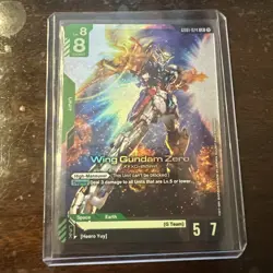 Wing Gundam Zero Foil LR - GD01-024 NM - Gundam Trading Card Game Holo - Image 1