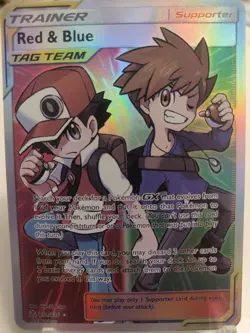 "CustomMade"High Quality,Holo, Red&Blue Tagteam"Display-card" - Image 1
