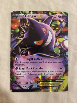 Gengar EX 34/119 XY Phantom Forces Holo MP Pokemon Card TCG - Image 1