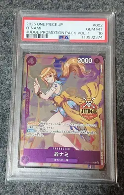 One Piece Card Nami Judge Promo PSA10 Tournament Reward Rare TCG - Image 1