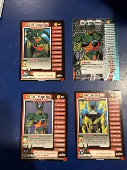 Dragonball Z DBZ CCG Score Cell Personality LIMITED 1-3 Cell Saga TCG Card Set - Image 1