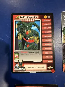 Dragonball Z DBZ CCG Score Cell Personality LIMITED 1-3 Cell Saga TCG Card Set - Image 2