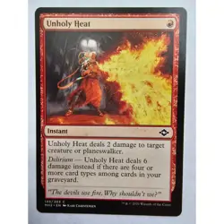 MTG Magic The Gathering Unholy Heat Instant Card MH2 145/303 Red Modern Horizons - Image 1