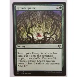 MTG Magic The Gathering Growth Spasm Sorcery Card Green Innistrad Midnight Hunt - Image 1