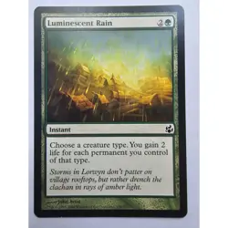 MTG Magic The Gathering Luminescent Rain Card 129/150 Green Morningtide - Image 1