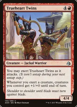 MTG Magic AKH Amonkhet - 1x EN NM 153 U Trueheart Twins - Image 1