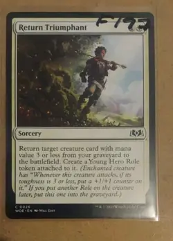 Return Triumphant - 26 - WOE - NM - MTG Magic the Gathering - Image 1