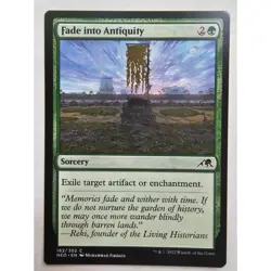 MTG Magic The Gathering Fade Into Antiquity Sorcery Card NEO 182/302 Artifact En - Image 1