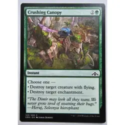 MTG Magic The Gathering Crushing Canopy Instant Card 126/259 Green Guilds Of Rav - Image 1